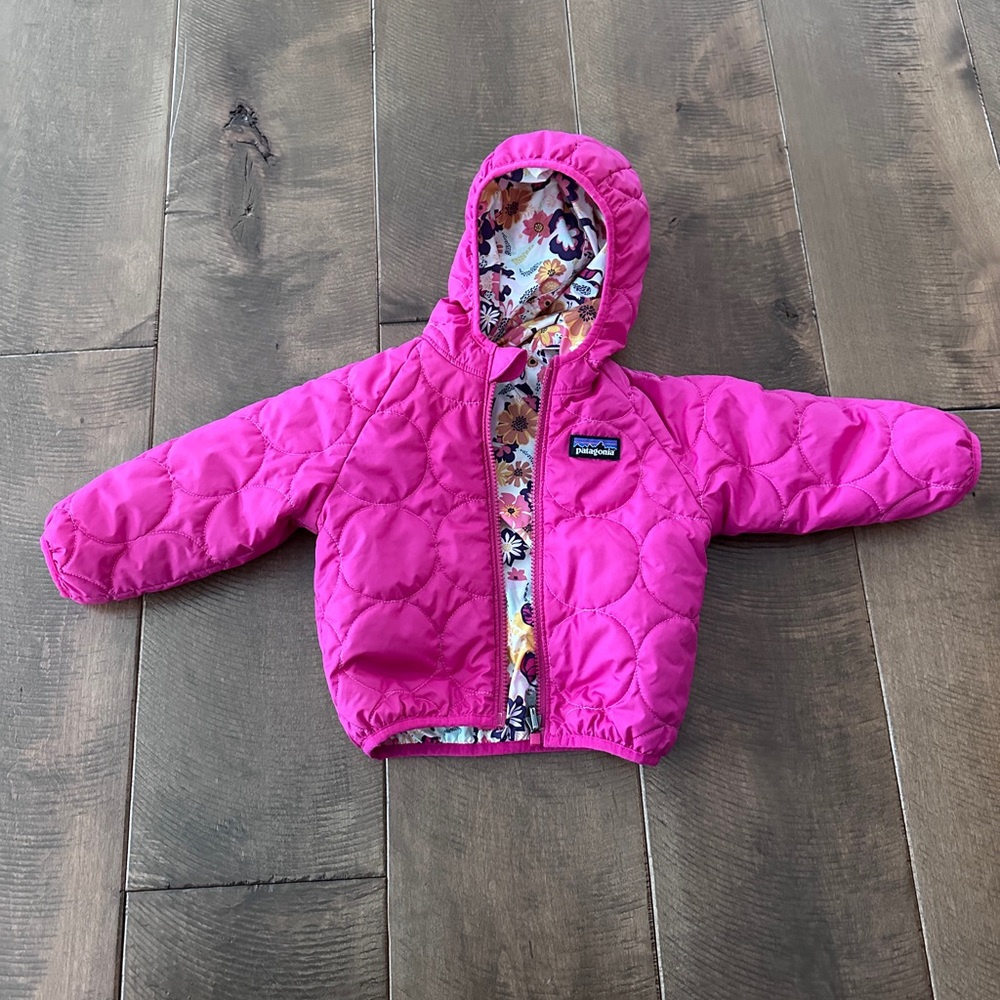 Patagonia Kids Pink Puffer Jacket